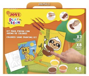 Zestaw do malowania piaskiem JOVI Play&Fun, zwierzęta