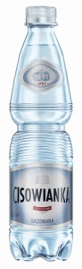 Woda Cisowianka, gazowana, butelka plastikowa, 0,5l, kaucja