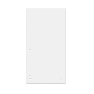 Przekładki DONAU, karton, 1/3 A4, 235x105mm, 100szt., białe