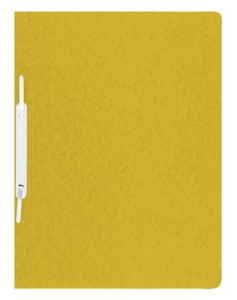 Skoroszyt DONAU, preszpan, A4, twardy, 390gsm, żółty