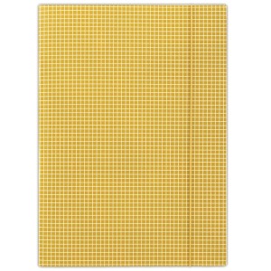 Teczka z gumką DONAU, karton, A4, 400gsm, 3-skrz., pomarańczowa w kratę