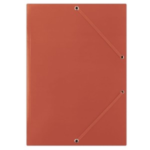 Teczka z gumką DONAU, karton, A4, 400gsm, 3-skrz., czerwona