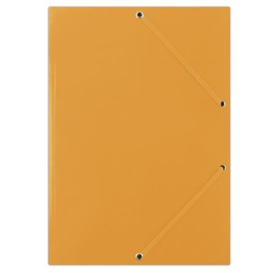 Teczka z gumką DONAU, karton, A4, 400gsm, 3-skrz., pomarańczowa