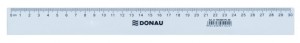 Linijka DONAU, 30cm, transparentna