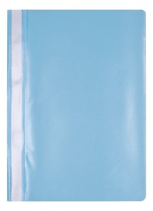 Skoroszyt OFFICE PRODUCTS, PP, A4, miękki, 100/170mikr., jasnoniebieski