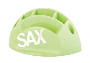 Przybornik na biurko SAX Design, z przegrodami, jasnozielony