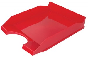 Szufladka na biurko OFFICE PRODUCTS, polistyren, A4, czerwona