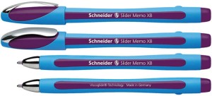 Długopis SCHNEIDER Slider Memo, XB, fioletowy