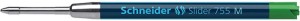 Wkład Slider 755 do długopisu SCHNEIDER , M, format G2, zielony