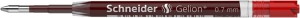 Wkład Gelion+ do długopisu SCHNEIDER, format G2, czerwony