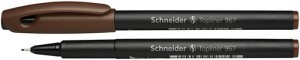 Cienkopis SCHNEIDER Topliner 967, 0,4 mm, brązowy