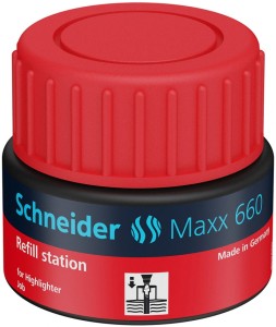 Stacja uzupełniająca SCHNEIDER Maxx 660, 30 ml, czerwony