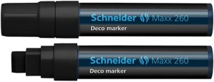 Marker kredowy SCHNEIDER Maxx 260 Deco, 5-15mm, czarny