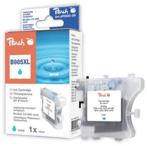 Tusz PEACH K Brother LC-985C (do DCPJ 125), cyan