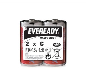 Bateria EVEREADY Heavy Duty, C, R14, 1,5V, 2szt.