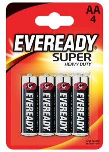Bateria EVEREADY Super Heavy Duty, AA, R6, 1,5V, 4szt.