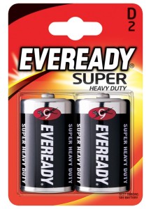 Bateria EVEREADY Super Heavy Duty, D, R20, 1,5V, 2szt.
