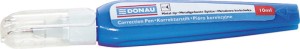 Korektor w piórze DONAU, metalowa końcówka, 10ml
