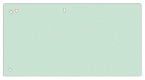 Przekładki OFFICE PRODUCTS, karton, 1/3 A4, 240x105mm, 100szt., zielone