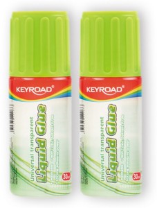 Klej w płynie KEYROAD, z gąbczastą końcówką, 30ml, pakowane na displayu