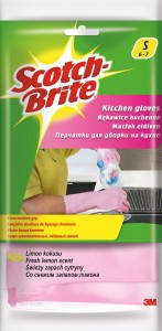 Rękawice SCOTCH BRITE™ Kuchenne, rozm. S, różowe