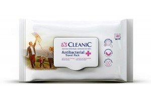 Chusteczki odświeżające CLEANIC Antybacterial Travel, 40szt.