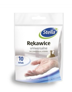 Rękawice uniwersalne STELLA, 10szt., przezroczyste
