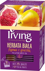 Herbata IRVING, biała, figa z gruszką, 20 kopert