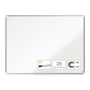 Tablica porcelanowa Nobo Premium Plus, 1200 x 900mm, rama aluminiowa, biała