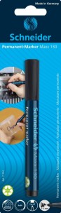Marker permanentny SCHNEIDER Maxx 130, okrągły, 1-3mm, blister, czarny