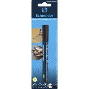 Marker permanentny SCHNEIDER Maxx 133, ścięty, 1-4mm, blister, czarny