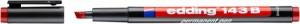 Foliopis permanentny e-143 B EDDING, 1-3mm, czerwony