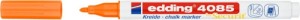 Marker kredowy e-4085 EDDING, 1-2mm, neonowy pomarańczowy