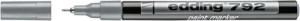 Marker olejowy e-792 EDDING, 0,8mm, srebrny