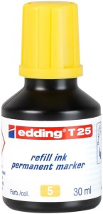 Tusz do uzupełniania markerów permanentnych e-t25 EDDING, żółty