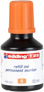 Tusz do uzupełniania markerów permanentnych e-T 25 EDDING, pomarańczowy