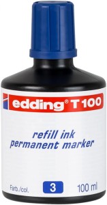 Tusz do uzupełniania markerów permanentnych e-T 100 EDDING, niebieski