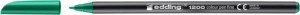 Pisak z cienką końcówką e-1200 EDDING, 1 mm, zielony