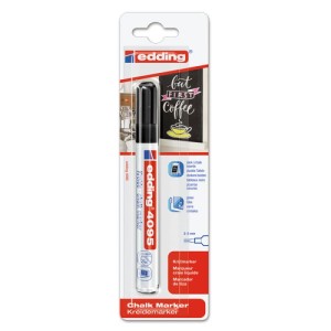 Marker kredowy e-4095 EDDING, 2-3mm, blister, czarny