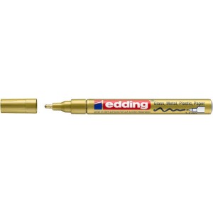 Marker olejowy połyskujący e-751 EDDING, 1-2 mm, złoty