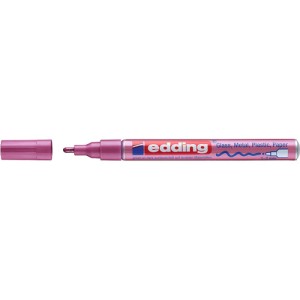 Marker olejowy połyskujący e-751 EDDING, 1-2 mm, różowy metaliczny