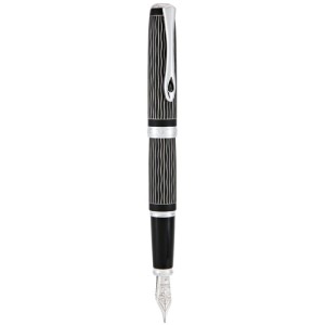 Pióro wieczne DIPLOMAT, M, Excellence A + Wave Guilloche, czarne