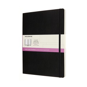 Notes MOLESKINE XL (19x25cm) linie-gładki, miękka oprawa, 192 strony, czarny