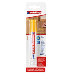 Marker przemysłowy w paście E-950 EDDING, 10 mm, żółty, blister