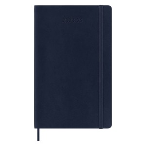 Kalendarz tygodniowy MOLESKINE 2023/24, 18M, L, miękka oprawa, sapphire blue
