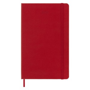 Kalendarz dzienny MOLESKINE 2024, 12M, L, twarda oprawa, scarlet red