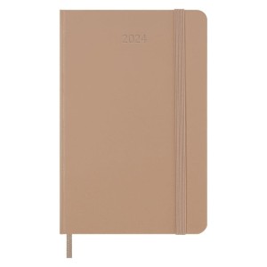 Kalendarz tygodniowy MOLESKINE 2024, 12M, P, twarda oprawa, sandy brown