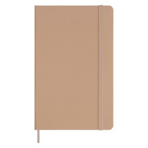 Kalendarz tygodniowy MOLESKINE 2024, 12M, L, twarda oprawa, sandy brown