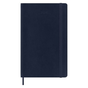 Kalendarz tygodniowy MOLESKINE 2024, 12M, L, miękka oprawa, sapphire blue