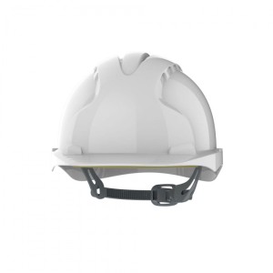 Hełm ochronny EVO®2, pasek przesuwny, niewentylowany, biały